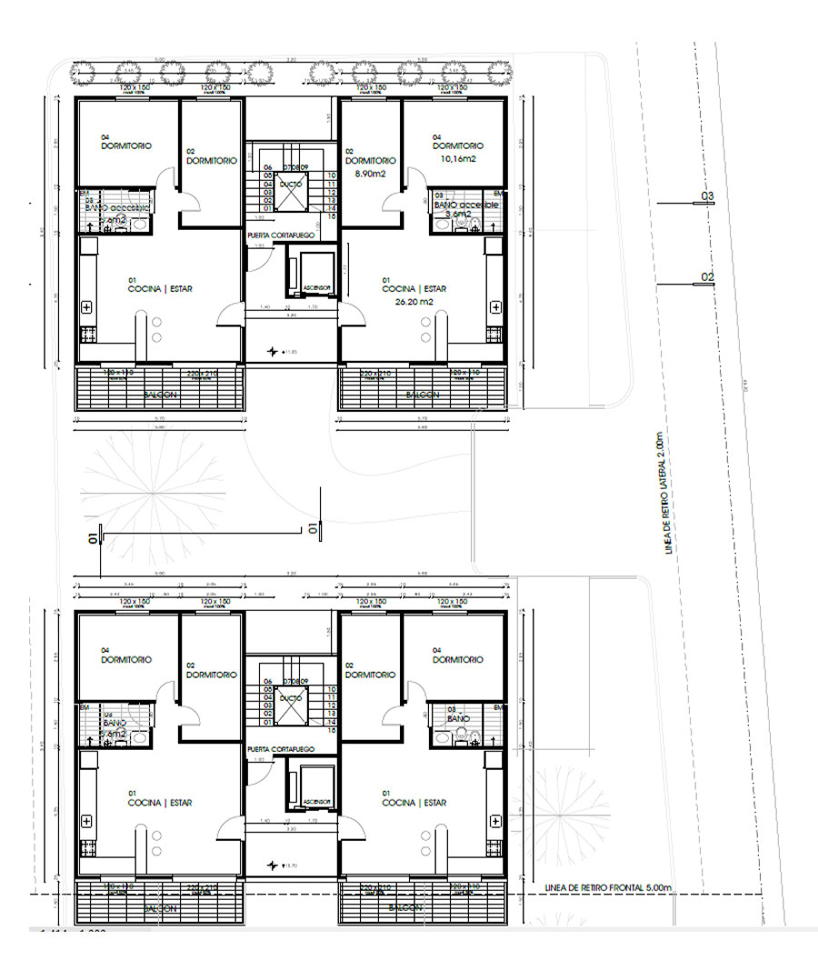 Planta baja Villa Cittadella